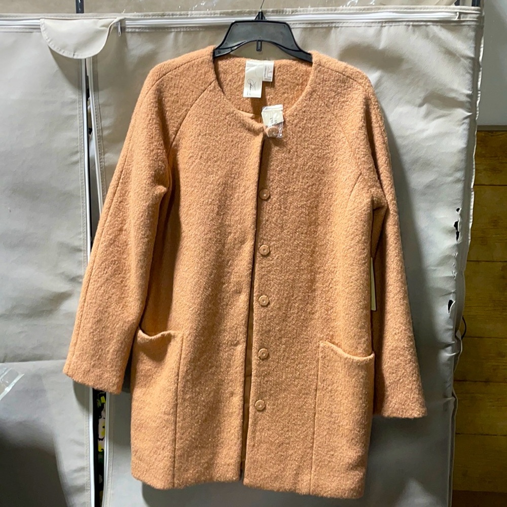 New with tags. Large twill coat